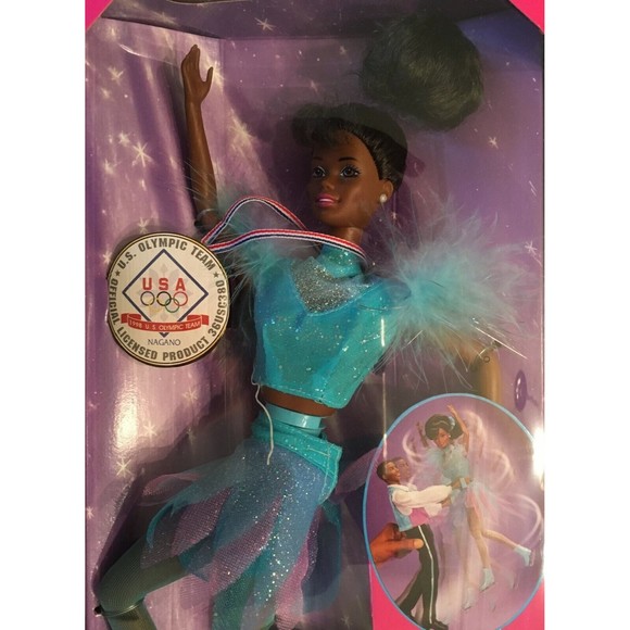 1997 Olympic USA Skater African American Barbie - Picture 2 of 4